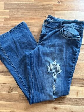 Decree Y2K Distressed Blue Jeans